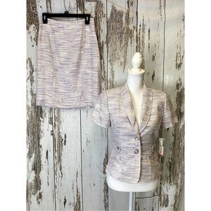 NWT Antonio Melani Women's Purple Suit Set